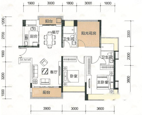 世荣作品壹号户型图