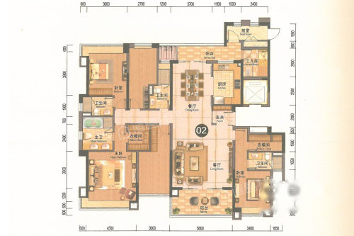 仁恒滨海半岛户型图