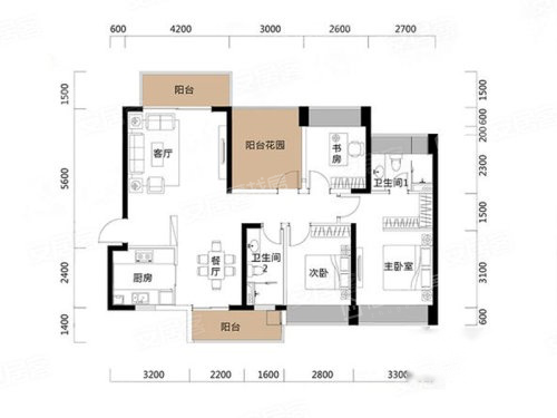 恒裕水墨兰亭户型图