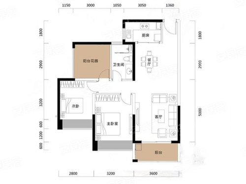 恒裕水墨兰亭户型图