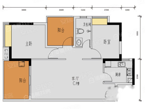 誉诚花园户型图