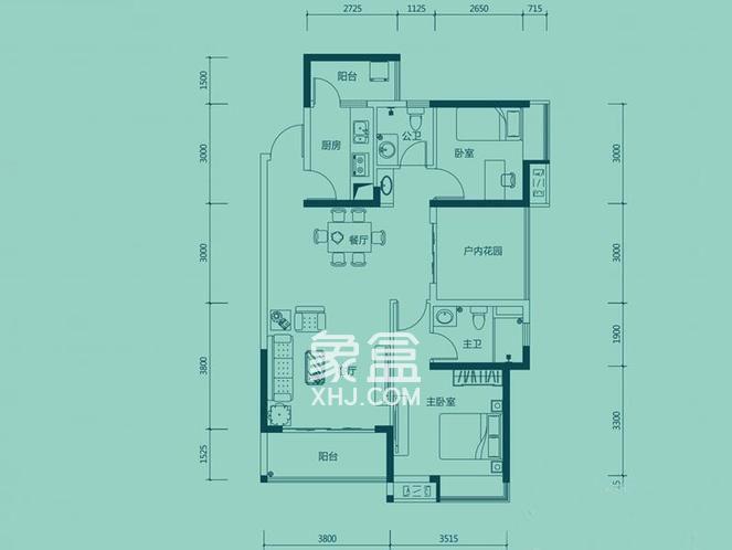 达鑫江滨新城户型图