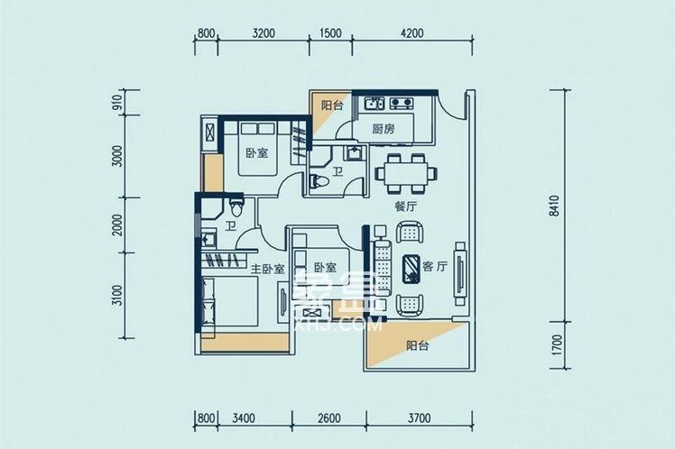 礼顿·金御海湾户型图