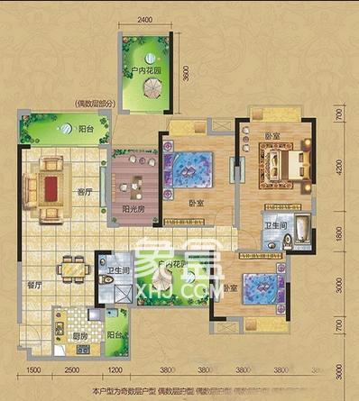 世纪城幸福公馆户型图