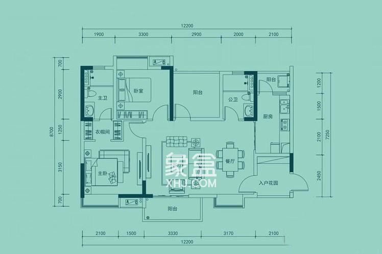 达鑫江滨新城户型图