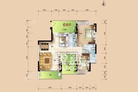 华安珑廷户型图