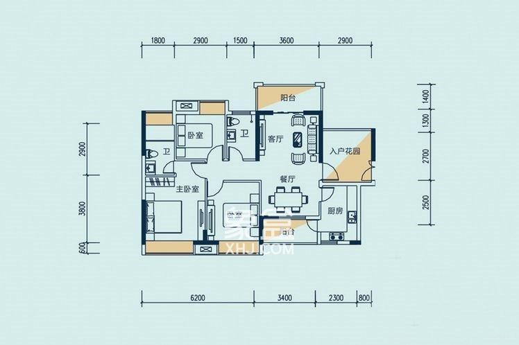 礼顿·金御海湾户型图
