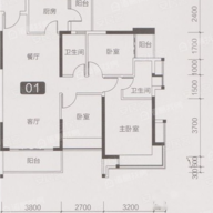 丽丰棕榈彩虹户型图