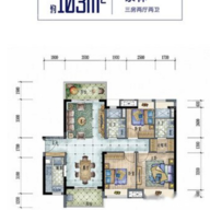 保利碧桂园领秀海户型图