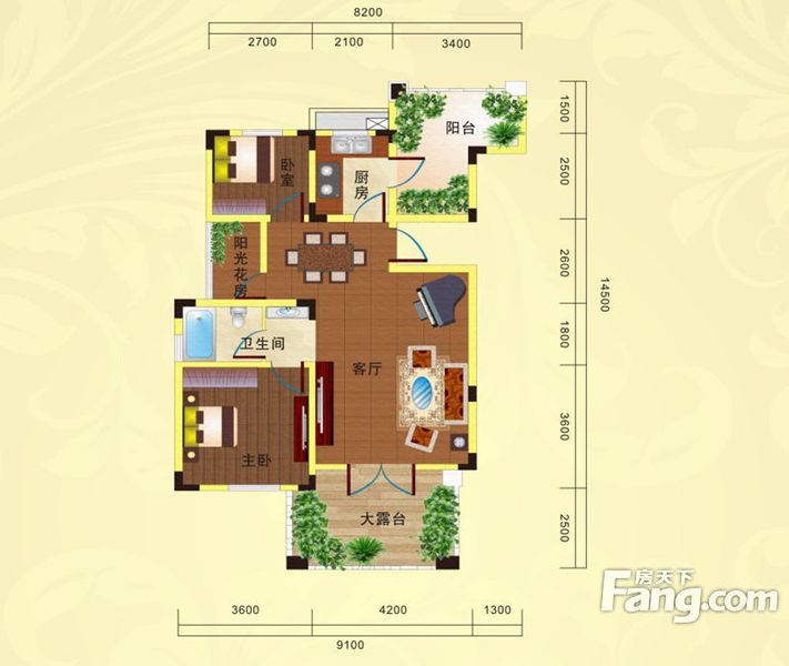 九洲岛水岸国际城户型图