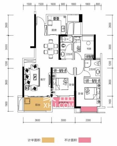 克拉美丽山庄（晟领国际）户型图