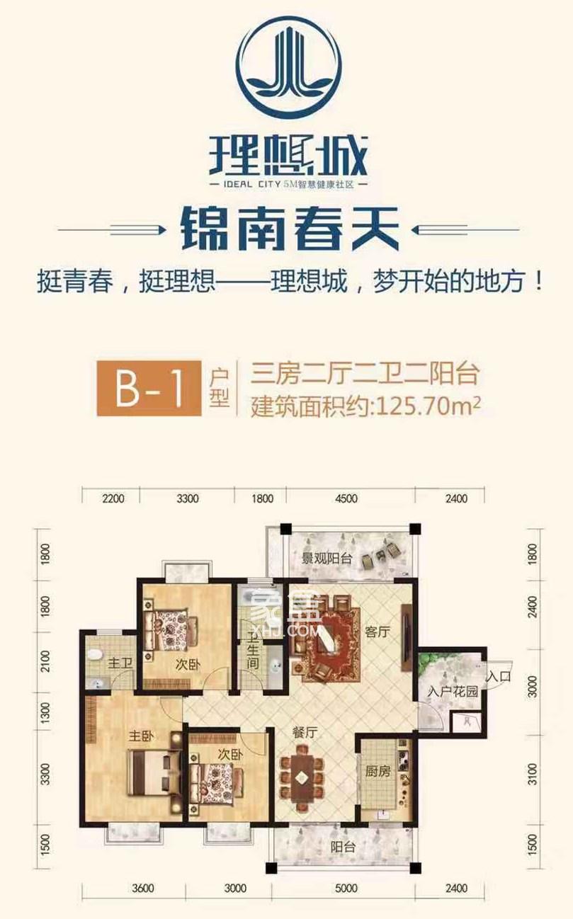 理想城锦南春天户型图