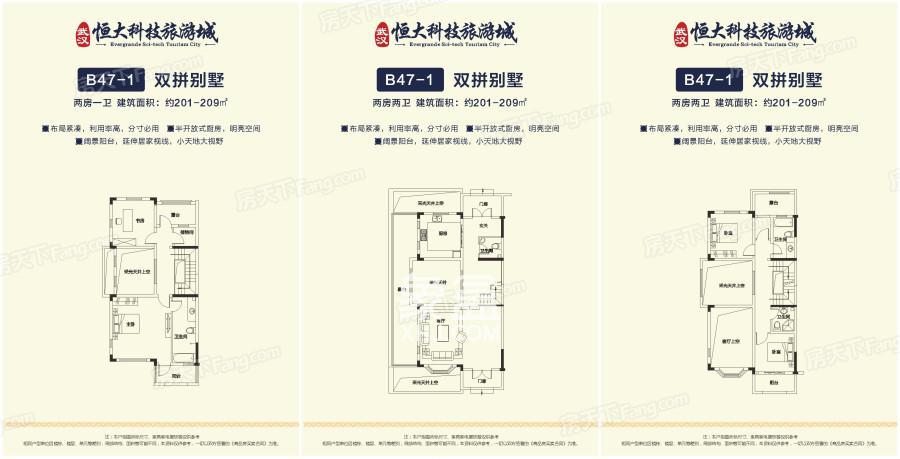 恒大科技旅游城户型图