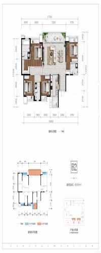  中南融创玖华台户型图
