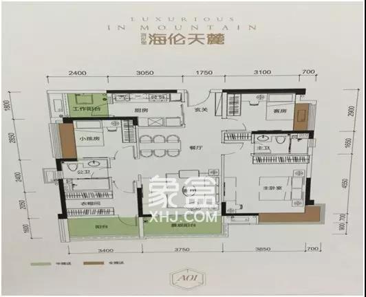 海伦天麓户型图