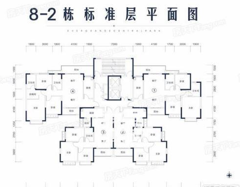 恒大中央公园户型图