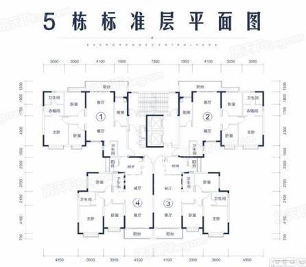 恒大中央公园户型图