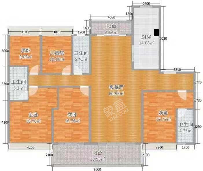 公路局家属院（产权：天马山5号）  3室2厅1卫   1500.00元/月户型图