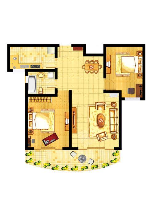 碧桂园  3室2厅1卫   78.80万户型图