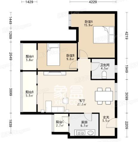 天合丶凯旋城户型图