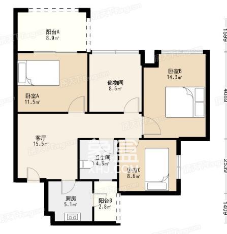 蓝光COCO蜜城户型图
