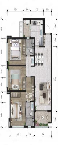 龙湖西府琅悦户型图