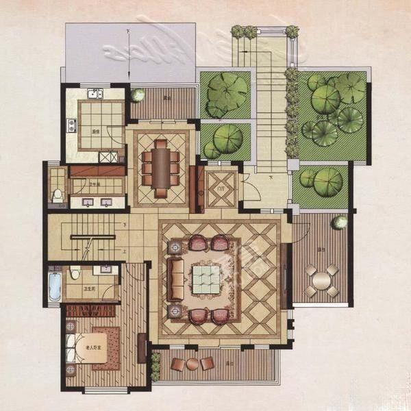 碧桂园  5室2厅3卫   328.00万户型图