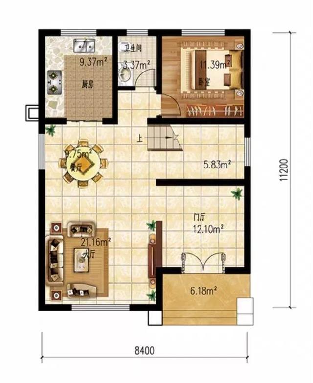 高尔夫紫龙郡  5室2厅2卫   120.00万户型图