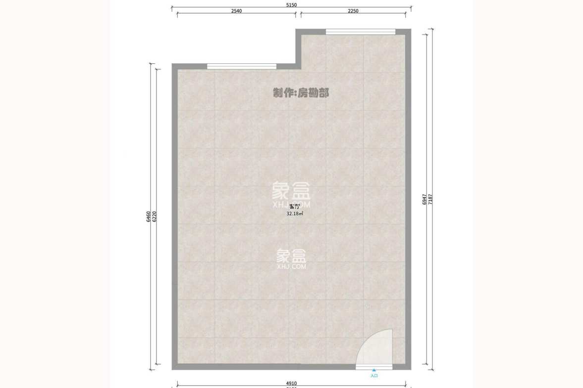 新青年公寓  2室1厅1卫   4500.00元/月户型图