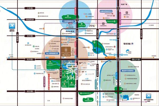 洲际华府广场：华府板块的高端居住代表，现均价9800元/平方米起售。