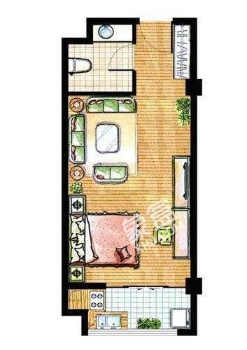 大学康城  3室2厅2卫   3000.00元/月室内图