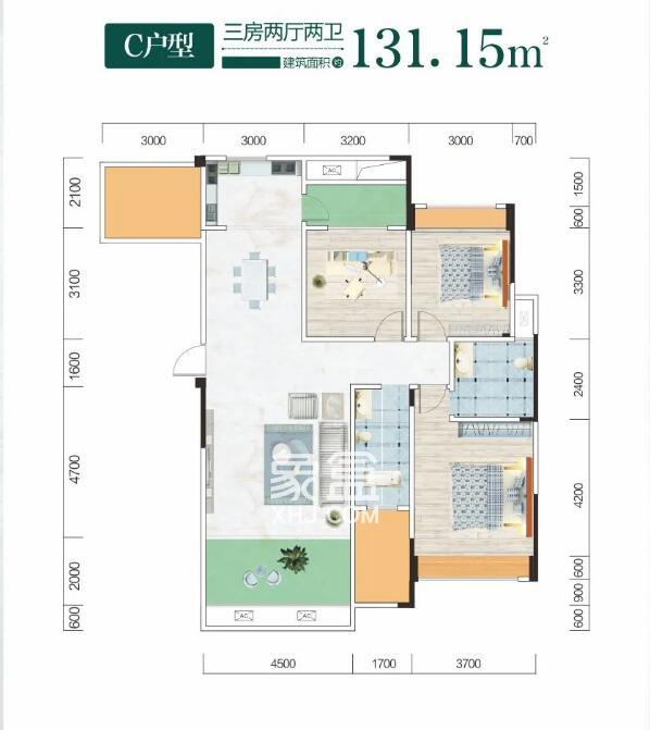 育才学府户型图