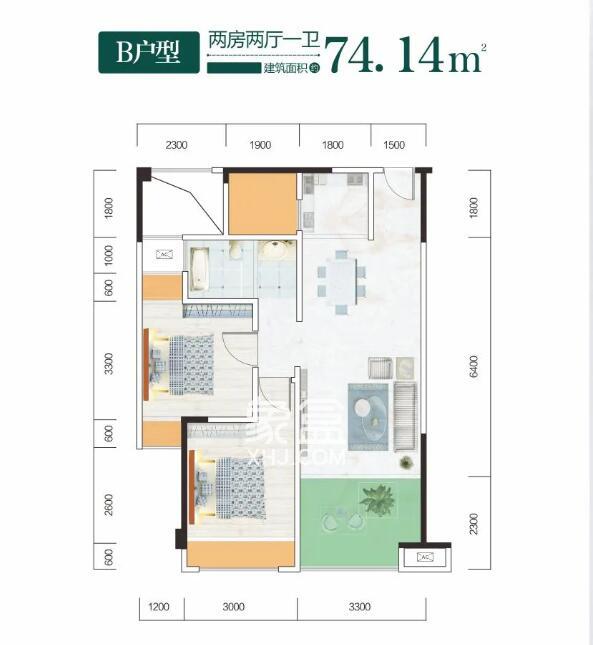 育才学府户型图