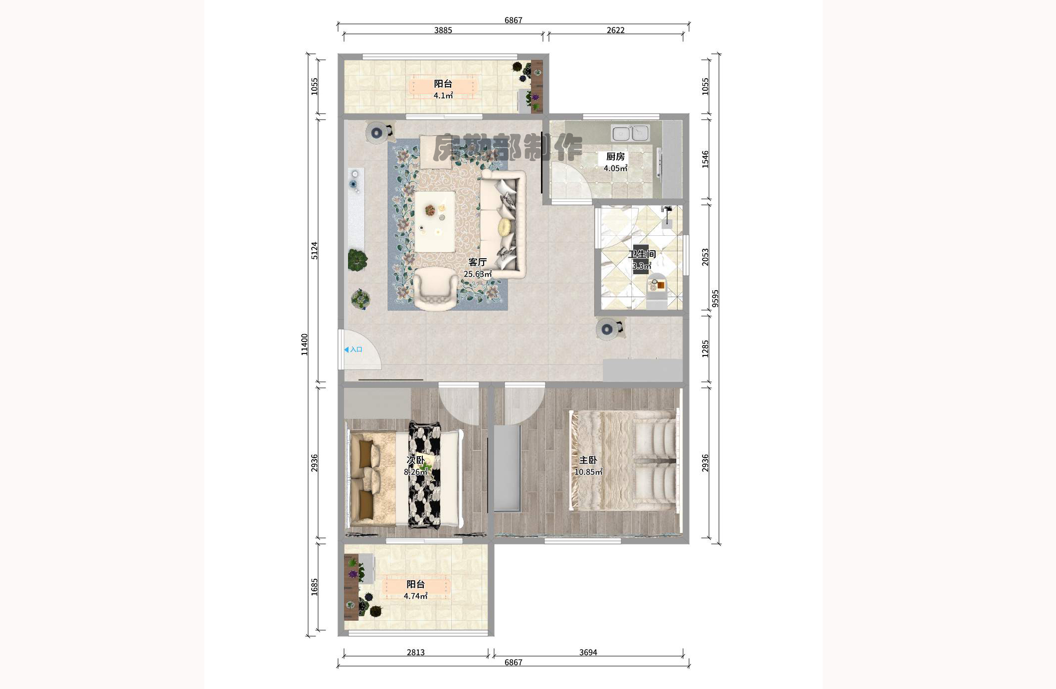 麓谷雅園室內(nèi)圖2