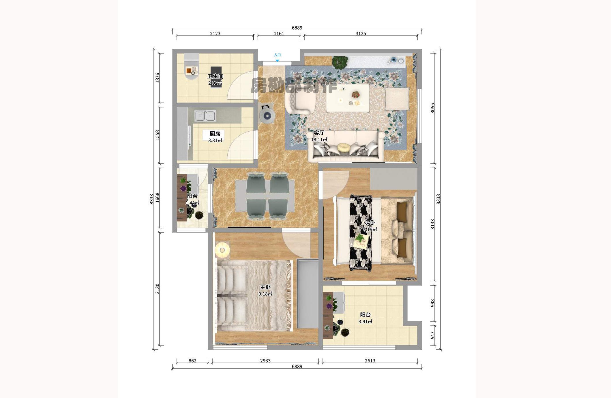 德思勤城市广场(宝格丽公寓) 德思勤城市广场(宝格丽公寓)室内图2