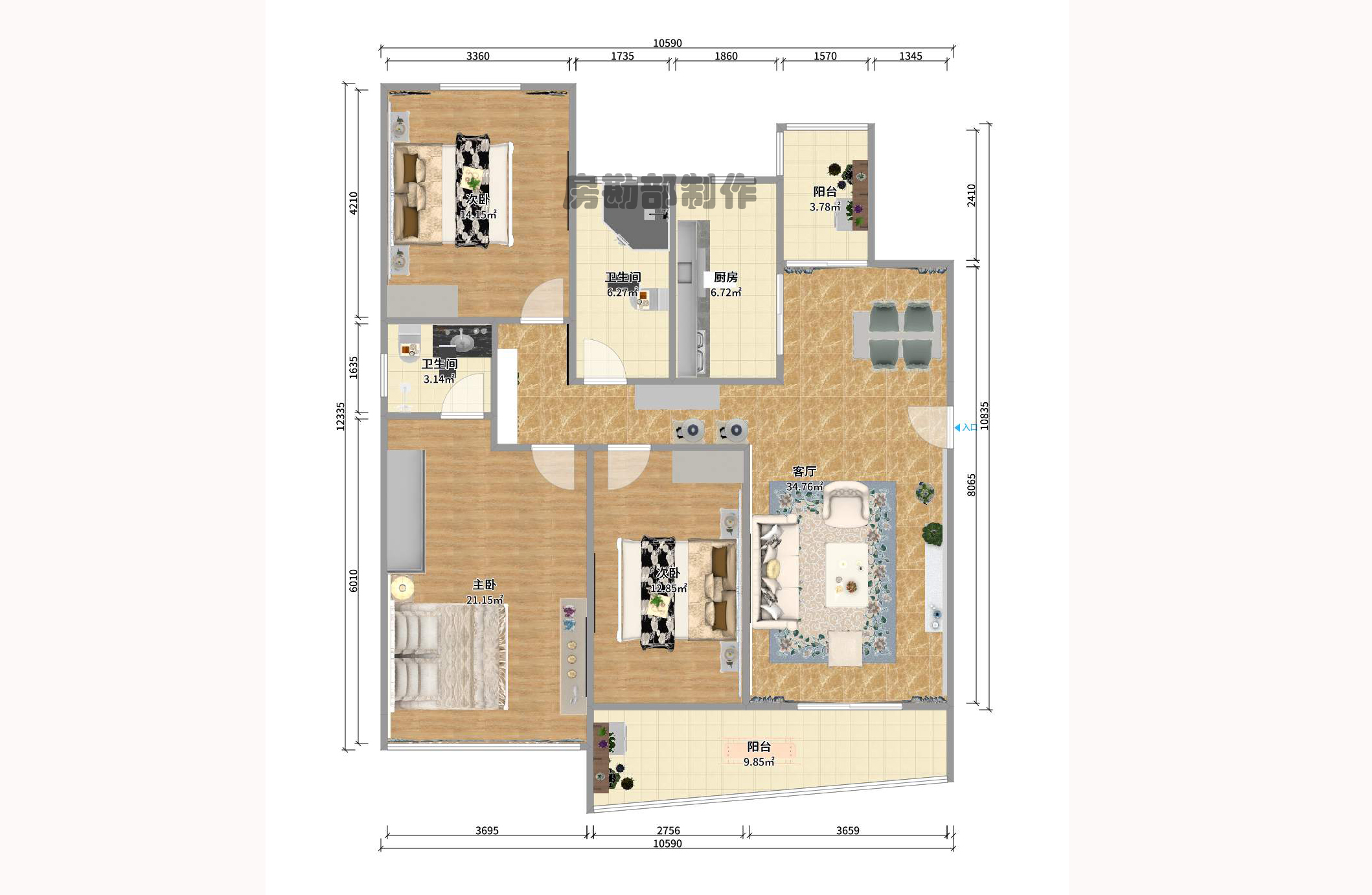 康斯丹郡(融程领秀佳园) 康斯丹郡(融程领秀佳园)室内图2