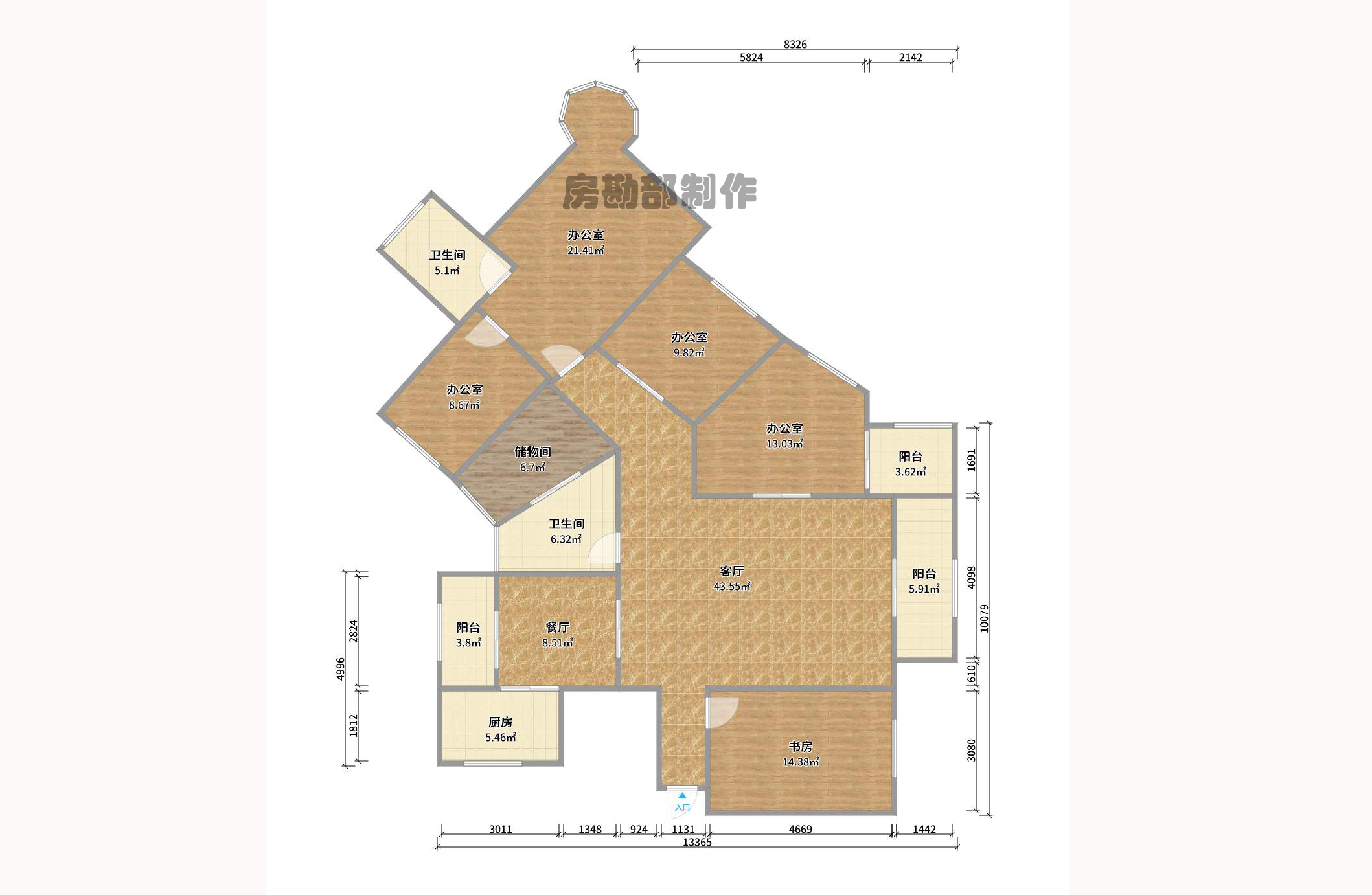 天城尚品 5室2厅2卫 5500.0元/月 天城尚品 5室2厅2卫 5500.0元/月户型图