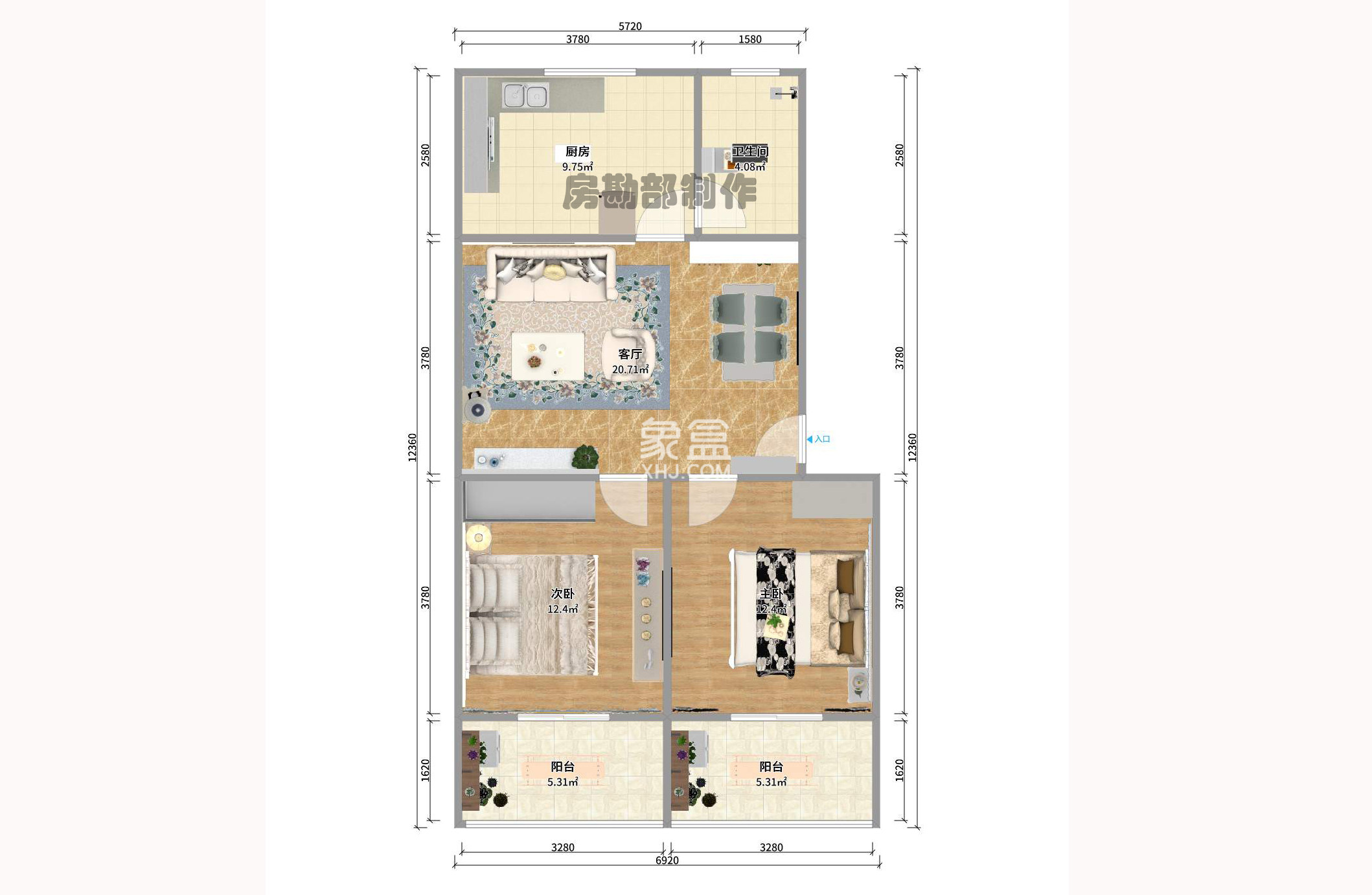 湖開小區(qū)（湖南開關(guān)廠宿舍）/南大橋社區(qū)  2室1廳1衛(wèi)    46.98萬