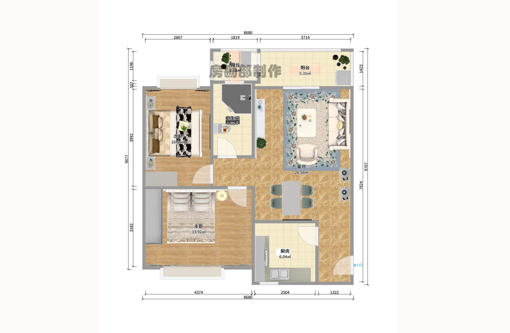 麓谷加州阳光 麓谷加州阳光室内图2