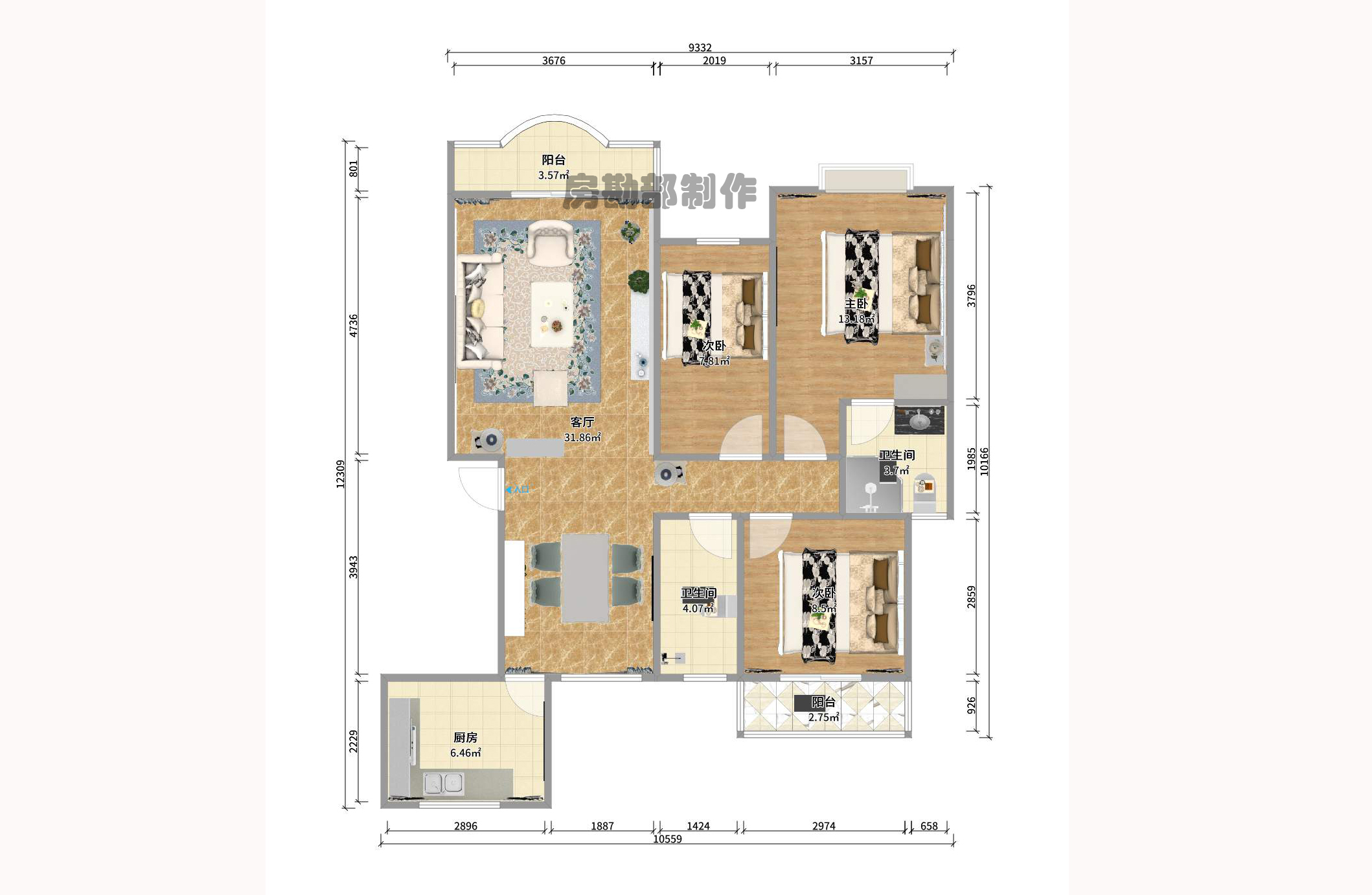 泰禹家园(彩云之翼家园一期、二期、三期) 泰禹家园(彩云之翼家园一期、二期、三期)室内图2