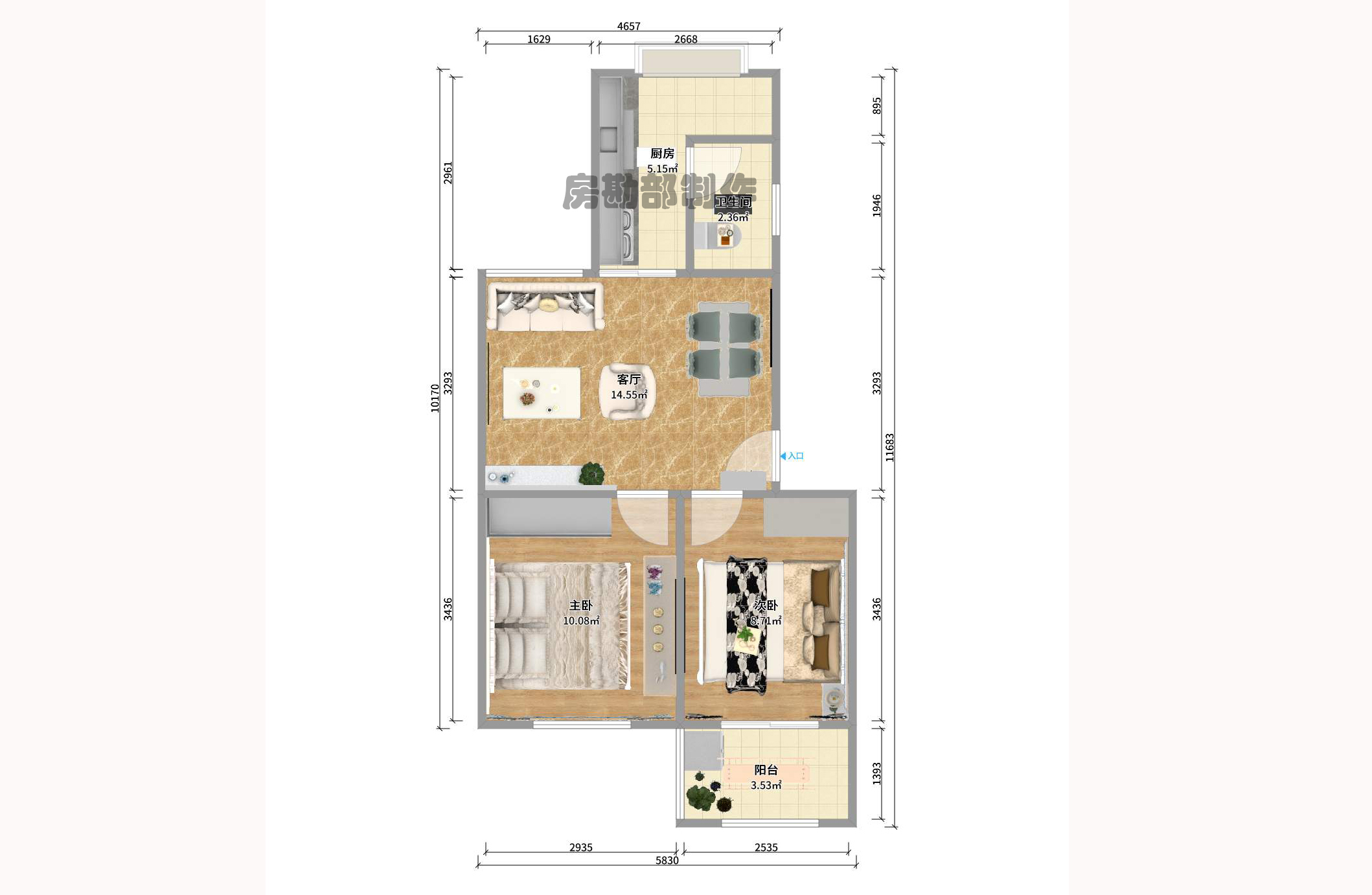 井湾子建行宿舍 井湾子建行宿舍室内图2
