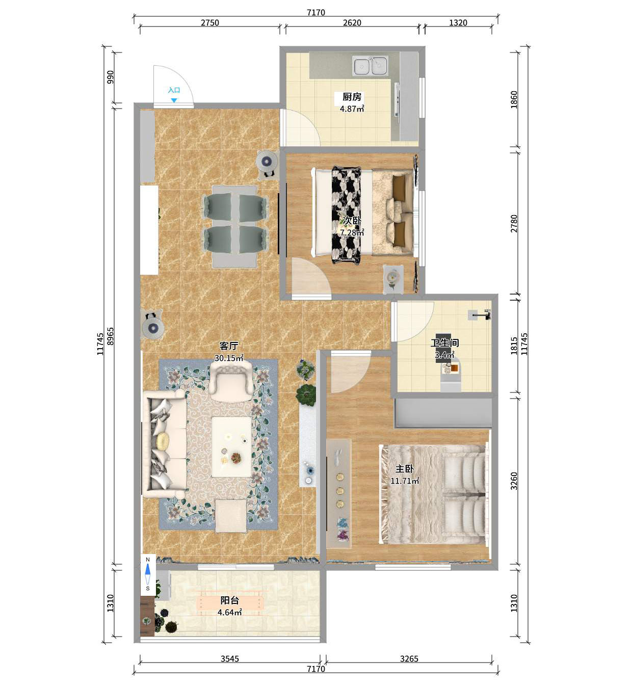水映青山 水映青山室内图2