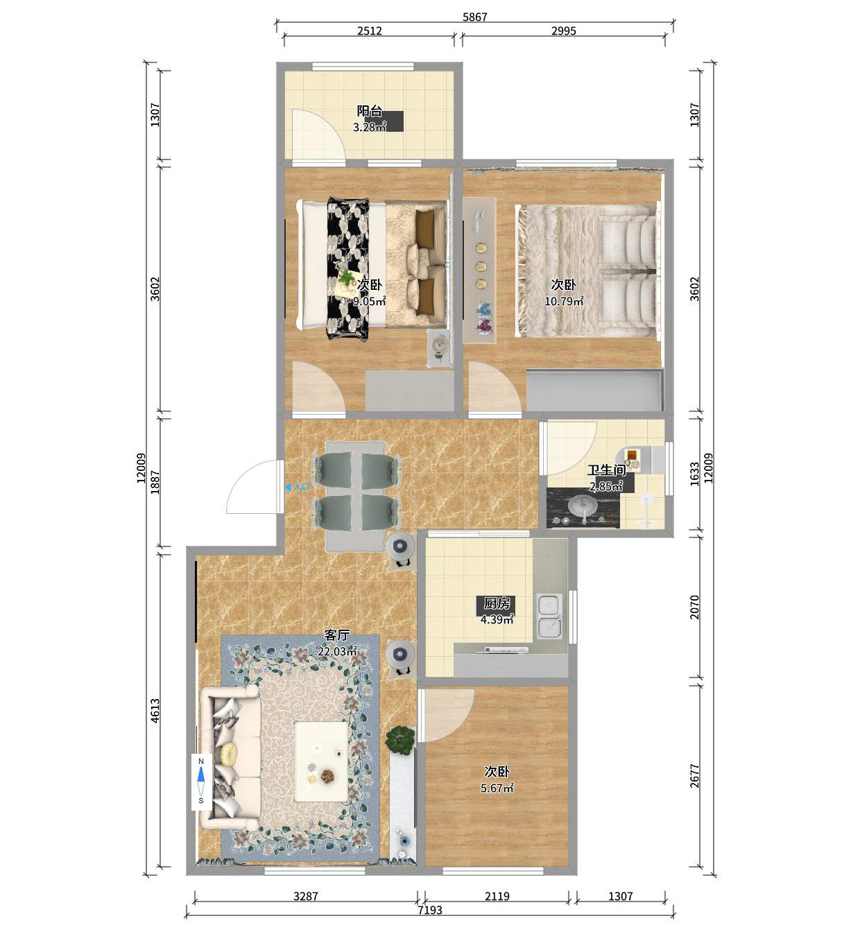 洞井小区(地质大队) 洞井小区(地质大队)室内图2