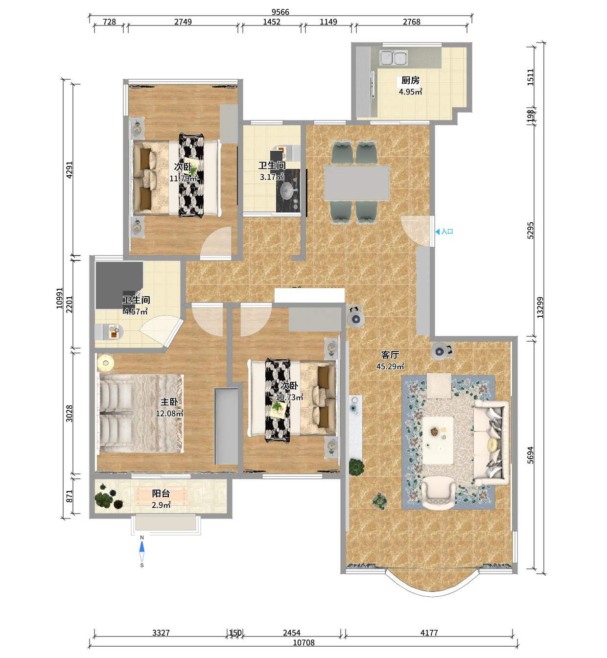 泰禹家园(彩云之翼家园一期、二期、三期) 泰禹家园(彩云之翼家园一期、二期、三期)室内图2
