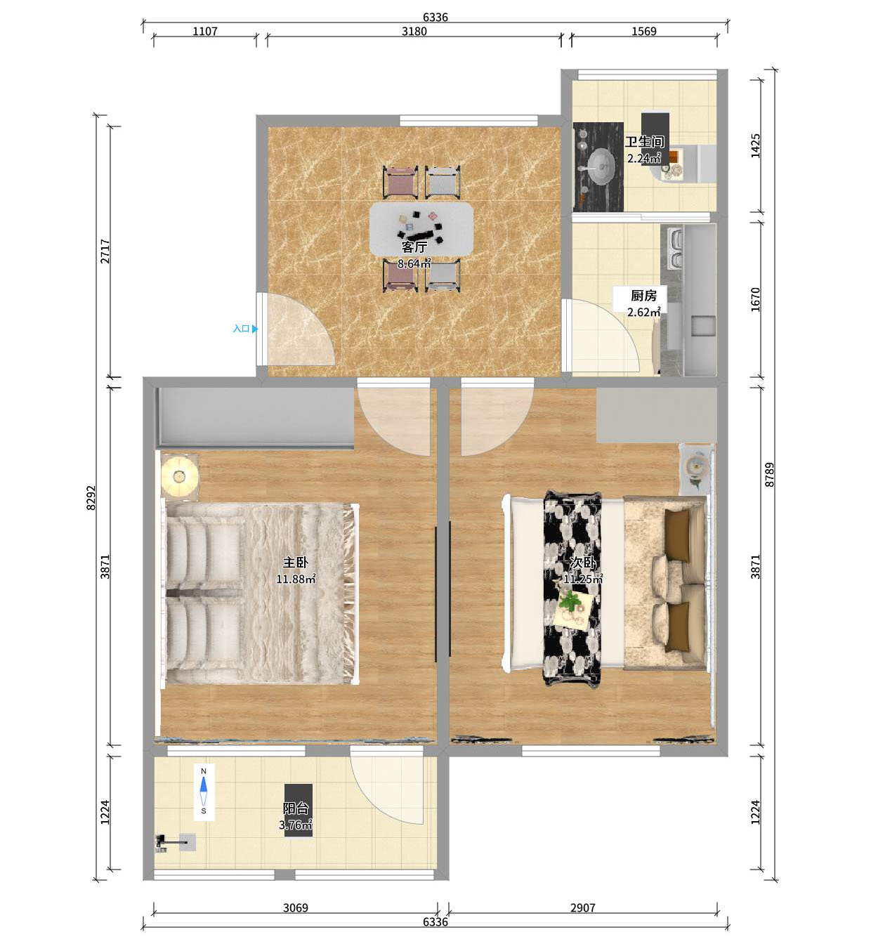 天心区麻园塘小区 天心区麻园塘小区室内图2