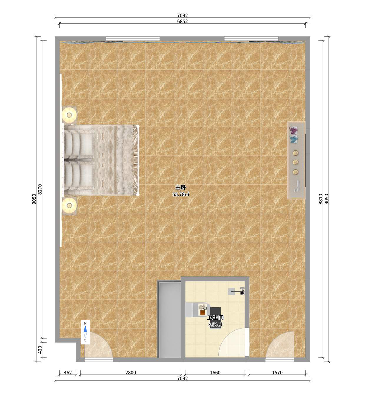 奧克斯締壹城室內(nèi)圖2