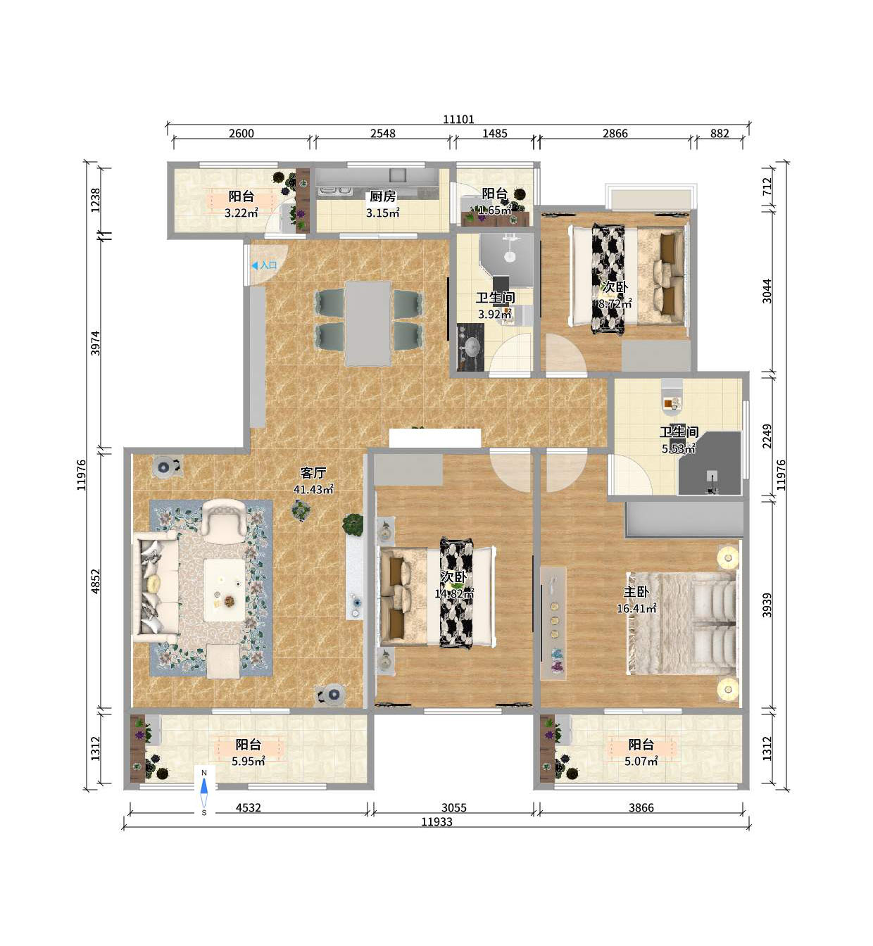 天和家园室内图2