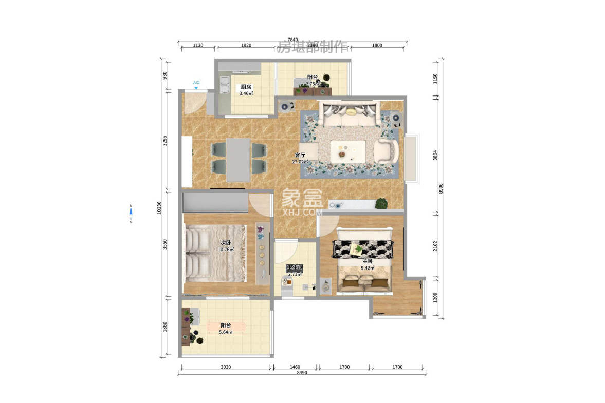 月湖兰庭 2室1厅1卫 2400.0元/月 月湖兰庭 2室1厅1卫 2400.0元/月户型图