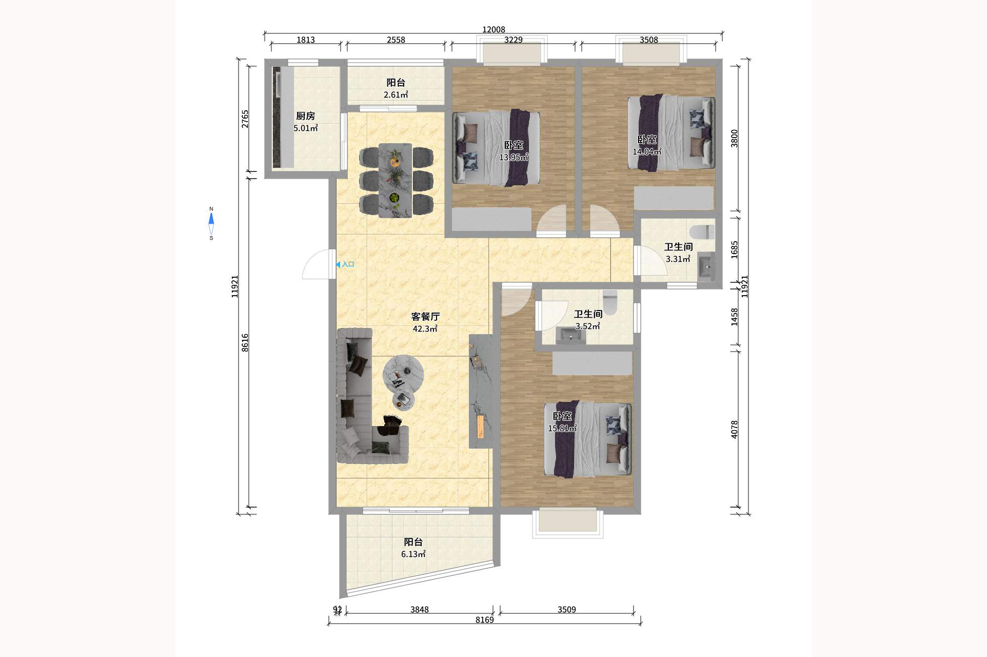 圣力华苑 圣力华苑室内图2