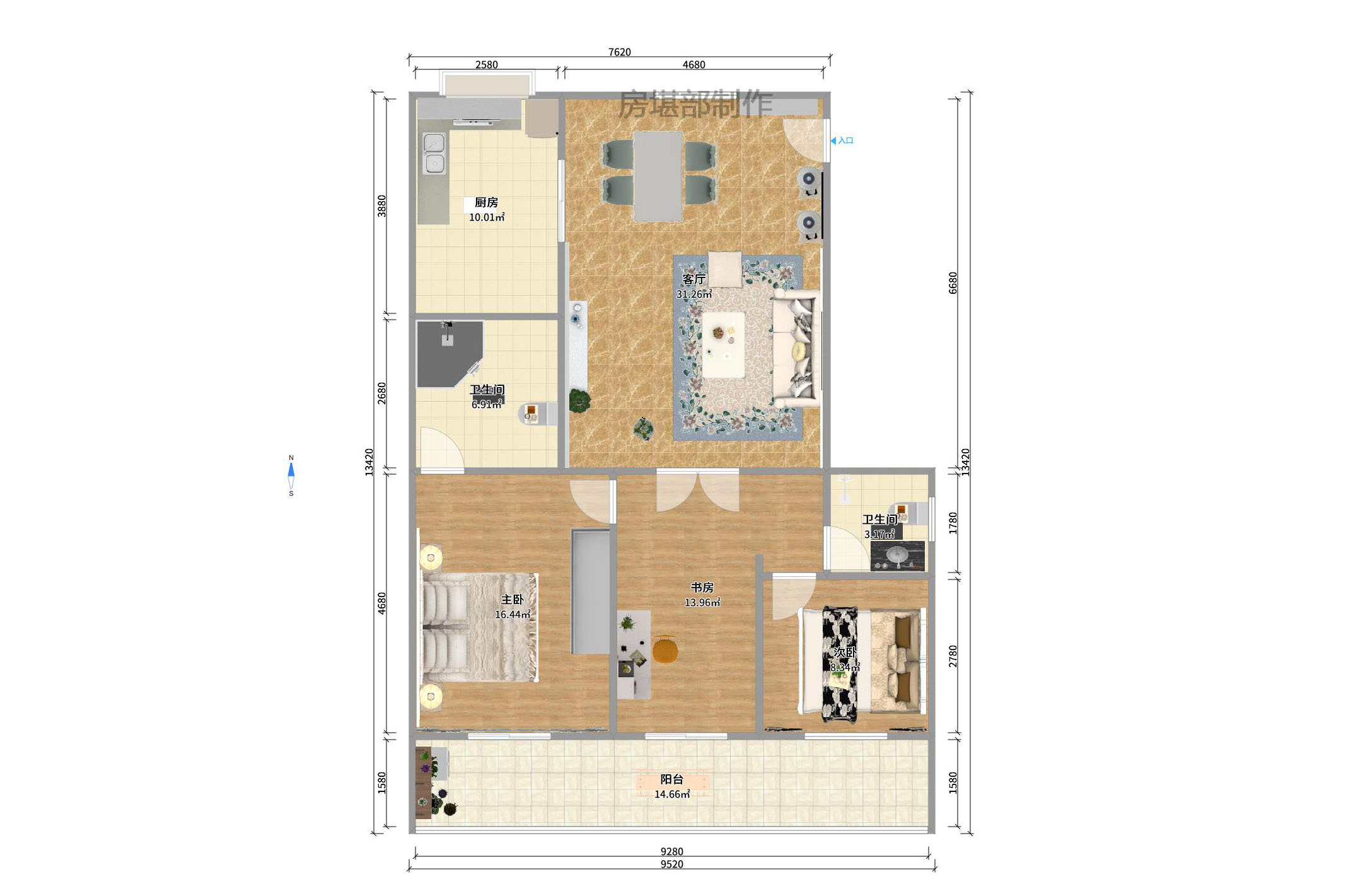 复兴街（陈家巷）散盘室内图2